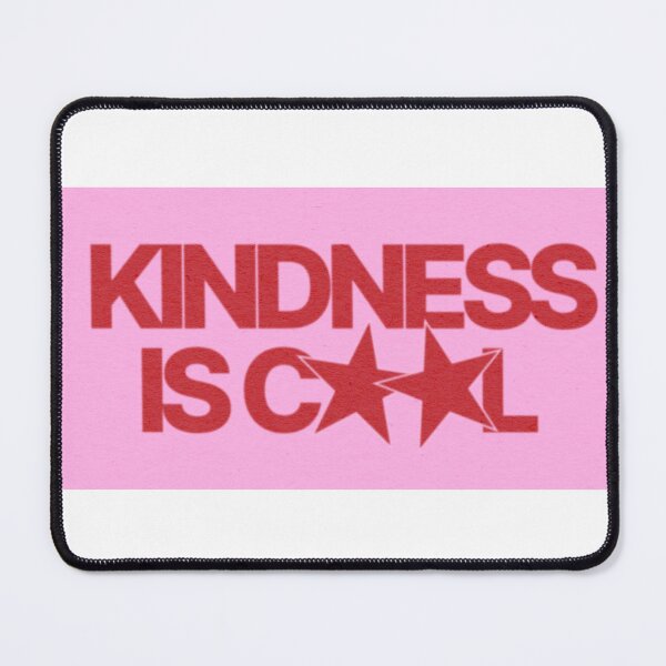Item preview, Kindness Is Cool Pink Red Star Typography Aesthetic designed and sold by hannahbee.