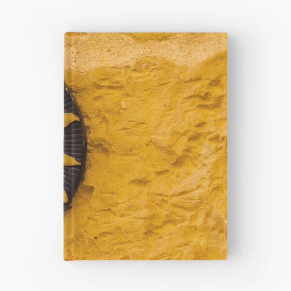 Item preview, Handcrafted Ceramic Sun Face Wall Sculpture In Warm Yellow On Textured Stone Wall designed and sold by Nmallia.