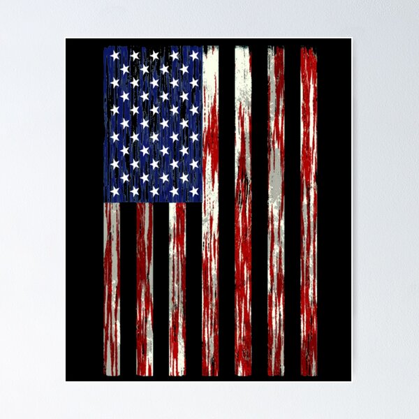 Item preview, Usa American Flag Distressed Design Tee designed and sold by nanakoe.