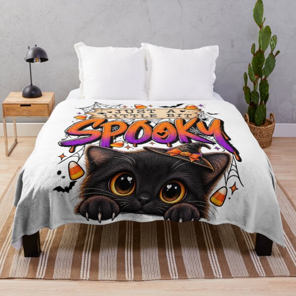 Item preview, Cute Spooky Black Cat Halloween – Witchy Candy Corn Design designed and sold by Ayden World.