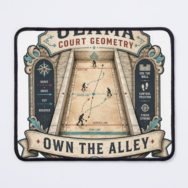 Item preview, Ulama Court Geometry Own The Alley designed and sold by Rhubarb Bridge Merch.