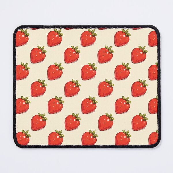 Item preview, Strawberry Pattern – Retro Red Strawberries & Green Leaves 1 designed and sold by SimplePoDesign.