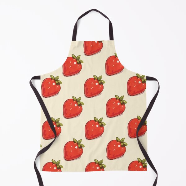 Item preview, Strawberry Pattern – Retro Red Strawberries & Green Leaves 1 designed and sold by SimplePoDesign.