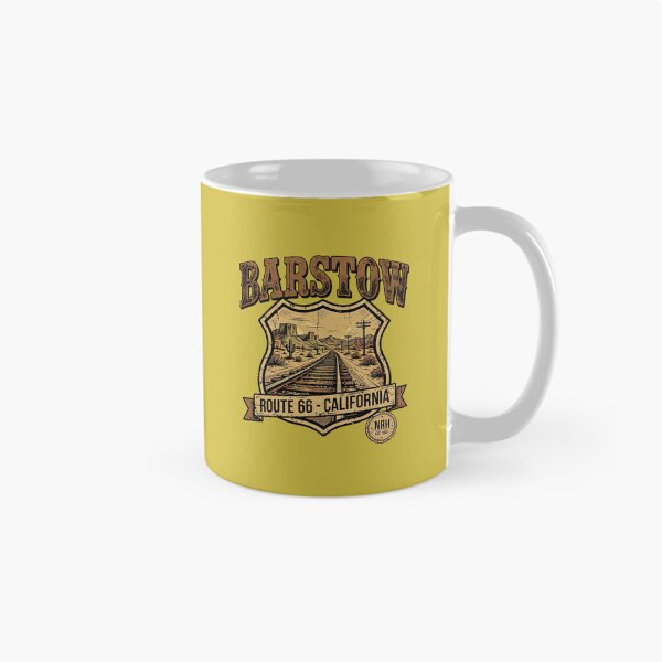 Item preview, Barstow California Route 66 Railroad Badge designed and sold by Normandy Road Heritage™ - Vintage Garage Art.