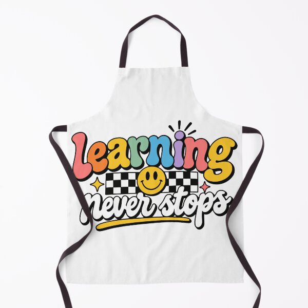 Item preview, Learning Never Stops | Retro Education Smiley Design designed and sold by Sunday.Supply.