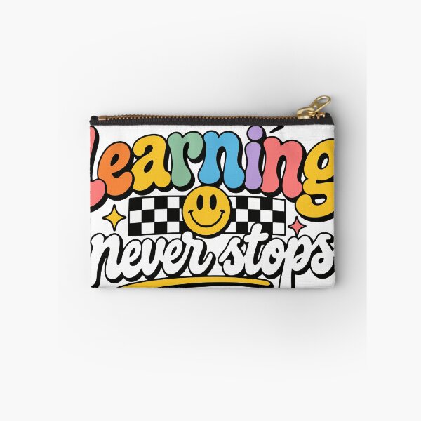 Item preview, Learning Never Stops | Retro Education Smiley Design designed and sold by Sunday.Supply.