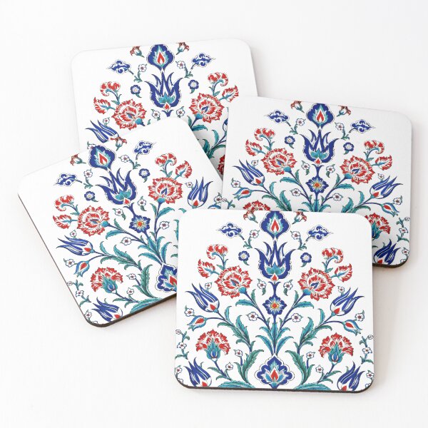 Item preview, Ottoman Floral Pattern – Turkish Iznik Tile Art Design 2 designed and sold by Psycho-Crazy.