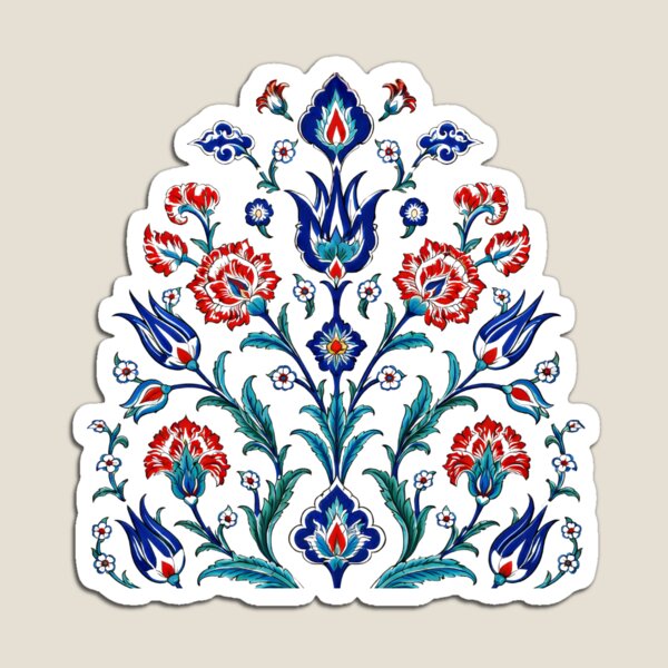 Item preview, Ottoman Floral Pattern – Turkish Iznik Tile Art Design 2 designed and sold by Psycho-Crazy.