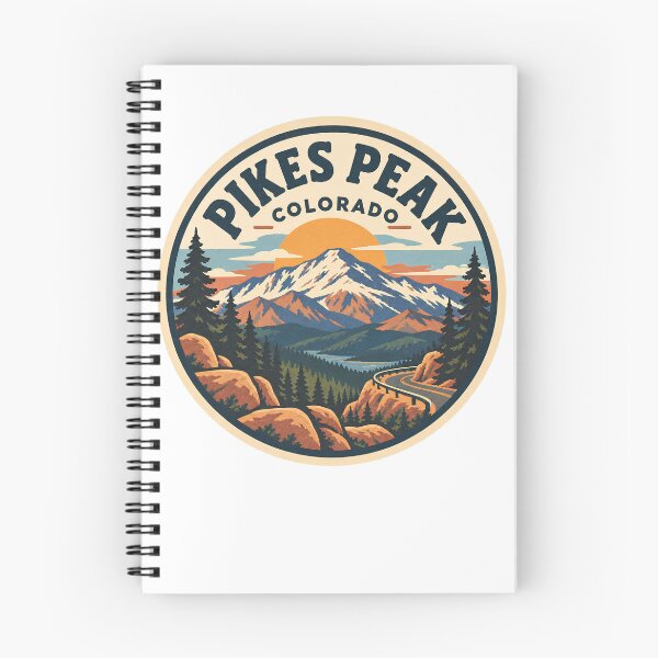 Item preview, Pikes Peak Colorado Vintage Mountain Highway Badge designed and sold by LittleArij.