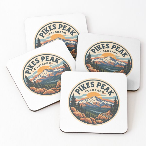 Item preview, Pikes Peak Colorado Vintage Mountain Highway Badge designed and sold by LittleArij.