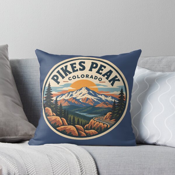 Item preview, Pikes Peak Colorado Vintage Mountain Highway Badge designed and sold by LittleArij.
