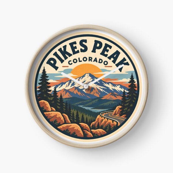 Item preview, Pikes Peak Colorado Vintage Mountain Highway Badge designed and sold by LittleArij.