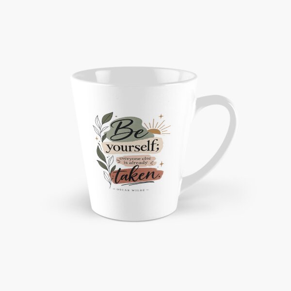 Item preview, Be Yourself Everyone Else Is Already Taken Quote | Oscar Wilde Inspirational Self Love Typography designed and sold by MimiSabu.