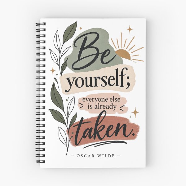 Item preview, Be Yourself Everyone Else Is Already Taken Quote | Oscar Wilde Inspirational Self Love Typography designed and sold by MimiSabu.