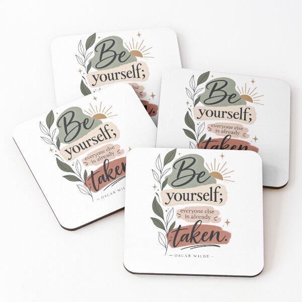 Item preview, Be Yourself Everyone Else Is Already Taken Quote | Oscar Wilde Inspirational Self Love Typography designed and sold by MimiSabu.
