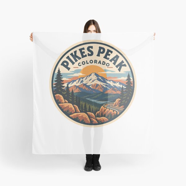 Item preview, Pikes Peak Colorado Vintage Mountain Highway Badge designed and sold by LittleArij.