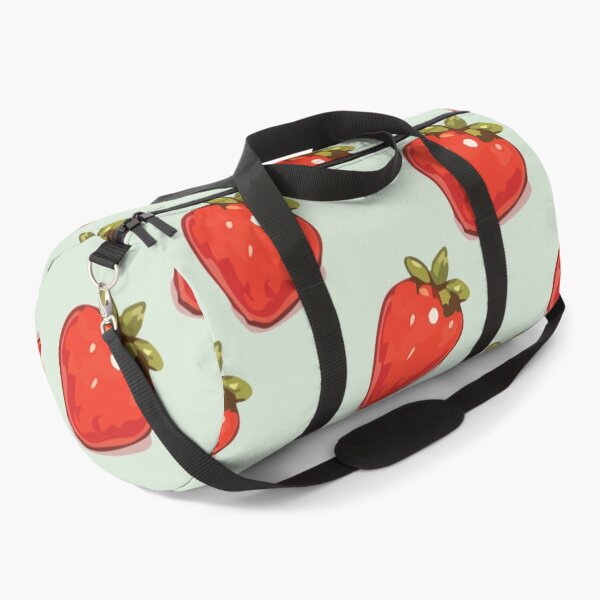 Item preview, Strawberry Pattern – Retro Red Strawberries & Green Leaves 2 designed and sold by SimplePoDesign.