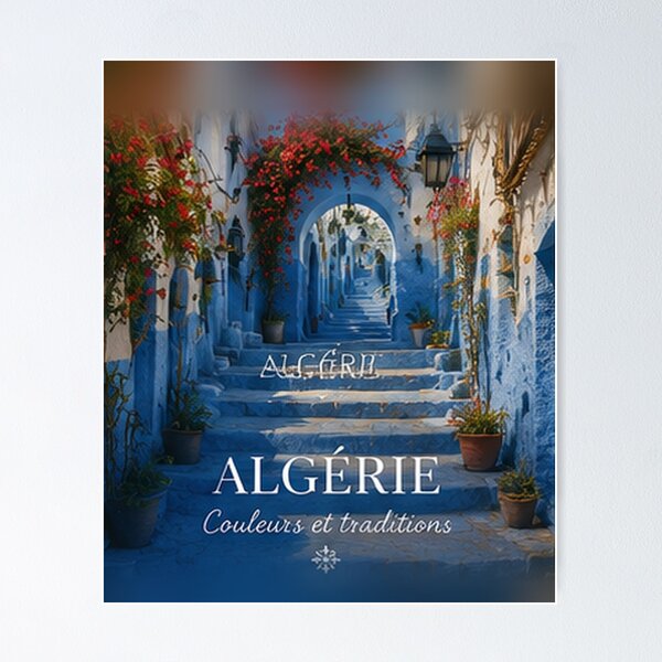 Item preview, Blue Village Alley Algeria — Colours and Traditions. designed and sold by Louise2026.