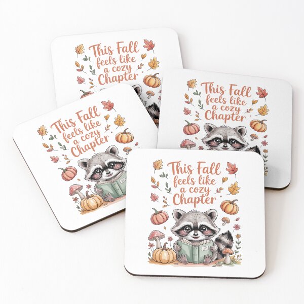 Item preview, Cozy Fall Chapter Raccoon designed and sold by jkrphoto.