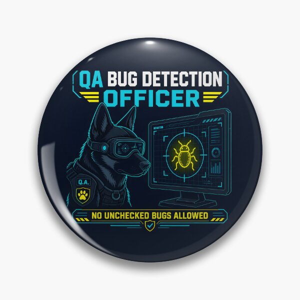 Item preview, QA Bug Detection Officer Dog Cyber Security WFH designed and sold by ThirdShiftLab.