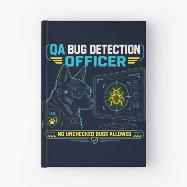 Item preview, QA Bug Detection Officer Dog Cyber Security WFH designed and sold by ThirdShiftLab.