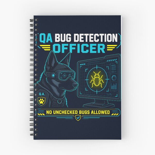 Item preview, QA Bug Detection Officer Dog Cyber Security WFH designed and sold by ThirdShiftLab.