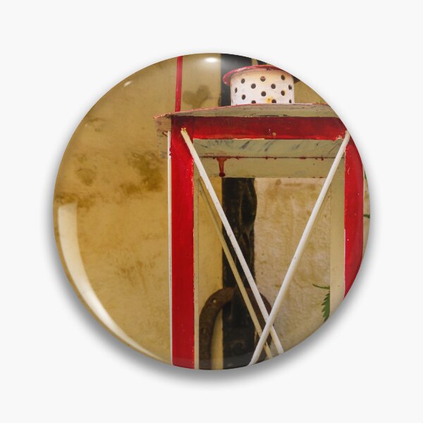 Item preview, Red Vintage Lantern Wall Decoration With Small Bear Figurine On Rustic Plaster Wall designed and sold by Nmallia.