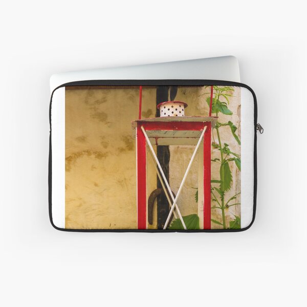 Item preview, Red Vintage Lantern Wall Decoration With Small Bear Figurine On Rustic Plaster Wall designed and sold by Nmallia.