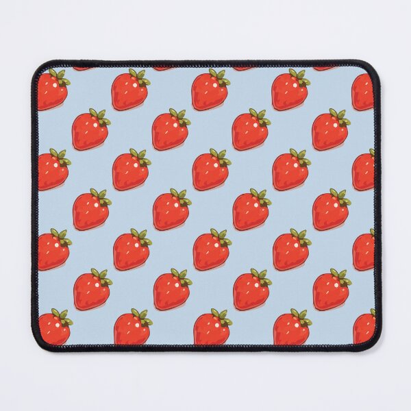 Item preview, Strawberry Pattern – Retro Red Strawberries & Green Leaves 3 designed and sold by SimplePoDesign.