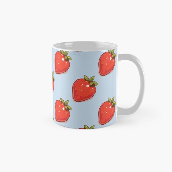 Item preview, Strawberry Pattern – Retro Red Strawberries & Green Leaves 3 designed and sold by SimplePoDesign.