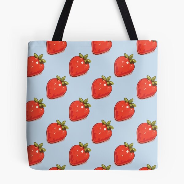 Item preview, Strawberry Pattern – Retro Red Strawberries & Green Leaves 3 designed and sold by SimplePoDesign.
