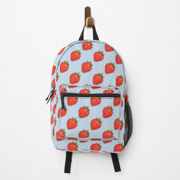 Item preview, Strawberry Pattern – Retro Red Strawberries & Green Leaves 3 designed and sold by SimplePoDesign.