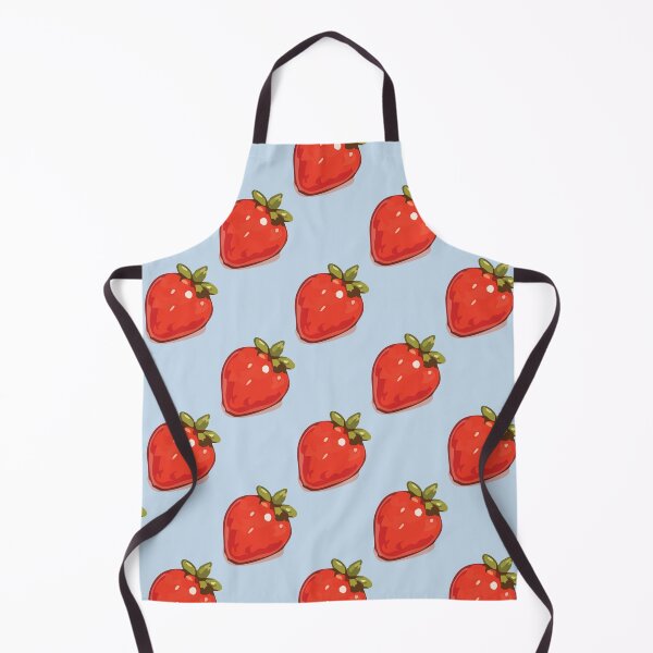 Item preview, Strawberry Pattern – Retro Red Strawberries & Green Leaves 3 designed and sold by SimplePoDesign.