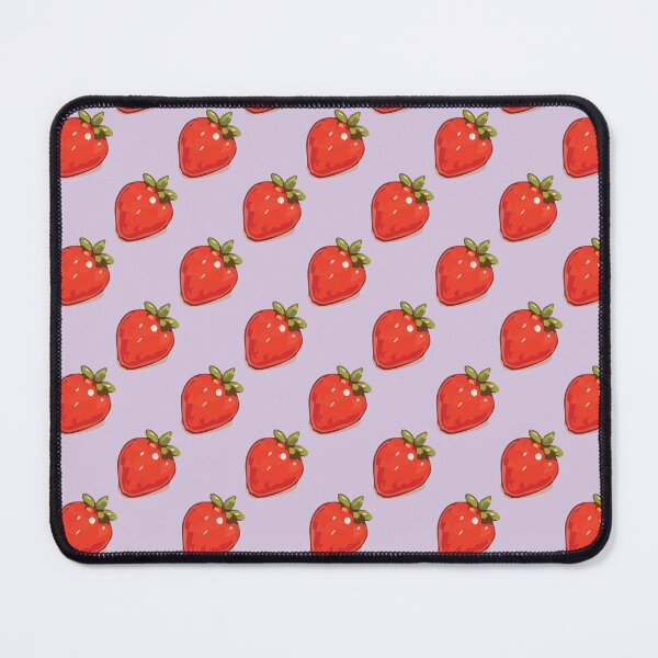 Item preview, Strawberry Pattern – Retro Red Strawberries & Green Leaves 4 designed and sold by SimplePoDesign.