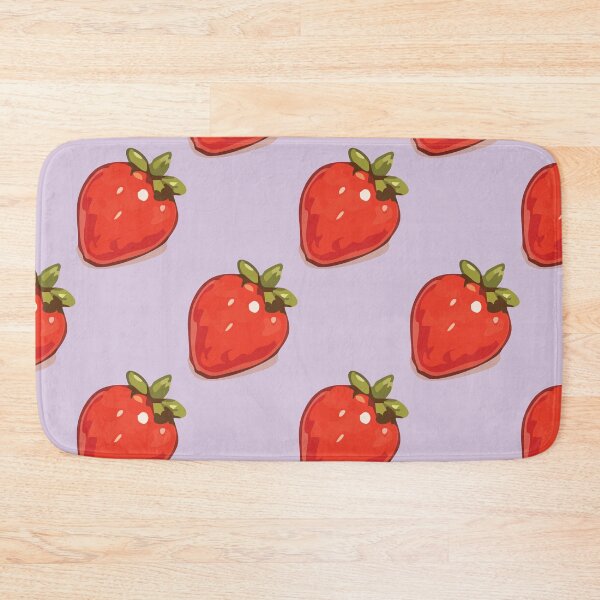 Item preview, Strawberry Pattern – Retro Red Strawberries & Green Leaves 4 designed and sold by SimplePoDesign.