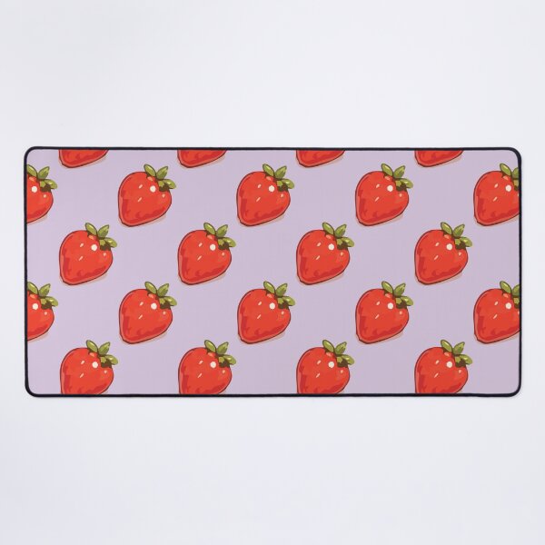 Item preview, Strawberry Pattern – Retro Red Strawberries & Green Leaves 4 designed and sold by SimplePoDesign.