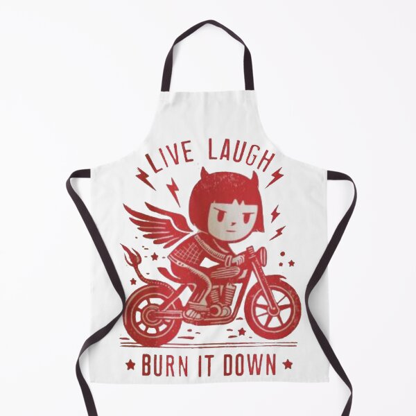 Item preview, Live Laugh Burn It Down – Feminist Villain Era Biker Girl designed and sold by Gbriel3.