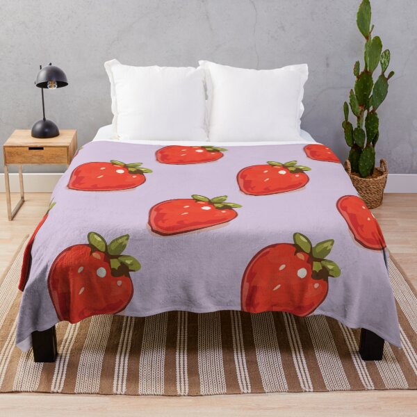 Item preview, Strawberry Pattern – Retro Red Strawberries & Green Leaves 4 designed and sold by SimplePoDesign.
