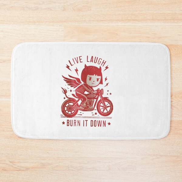 Item preview, Live Laugh Burn It Down – Feminist Villain Era Biker Girl designed and sold by Gbriel3.