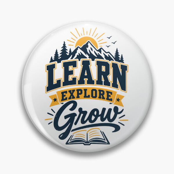 Item preview, Learn Explore Grow | Retro Education Adventure Design designed and sold by Sunday.Supply.