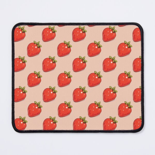 Item preview, Strawberry Pattern – Retro Red Strawberries & Green Leaves 5 designed and sold by SimplePoDesign.