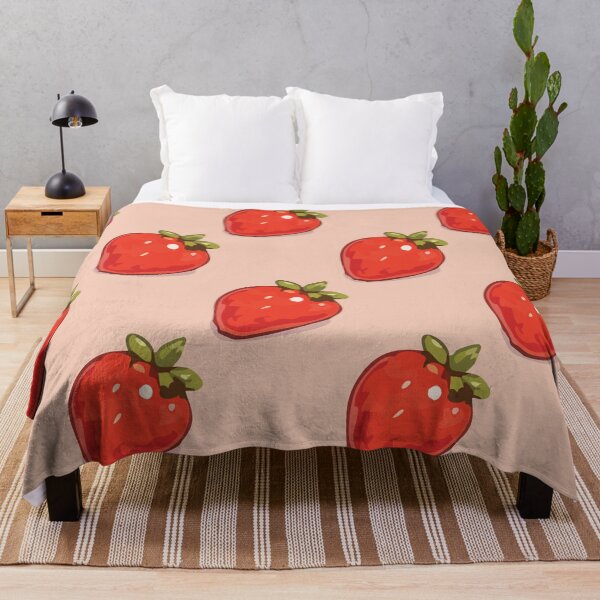 Item preview, Strawberry Pattern – Retro Red Strawberries & Green Leaves 5 designed and sold by SimplePoDesign.