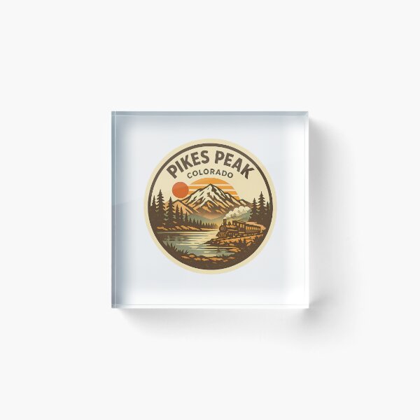 Item preview, Pikes Peak Cog Railway Colorado Vintage Train Badge designed and sold by LittleArij.