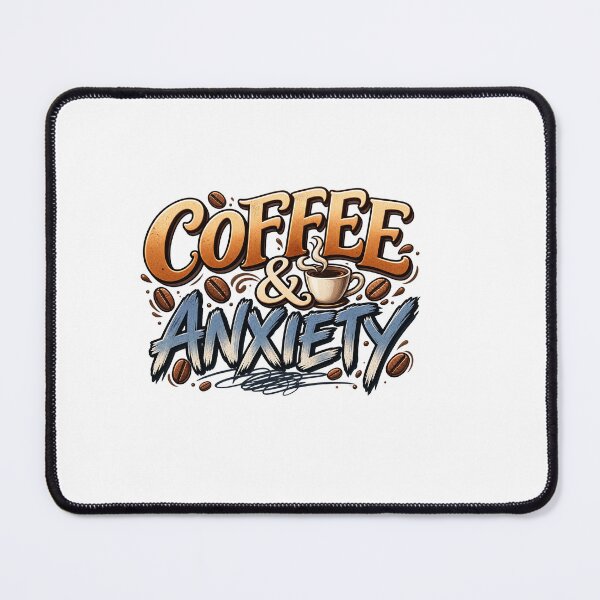 Item preview, Copy of Coffee and Anxiety – Funny Coffee Lover Design designed and sold by cezzarie.