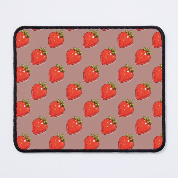 Item preview, Strawberry Pattern – Retro Red Strawberries & Green Leaves 7 designed and sold by SimplePoDesign.