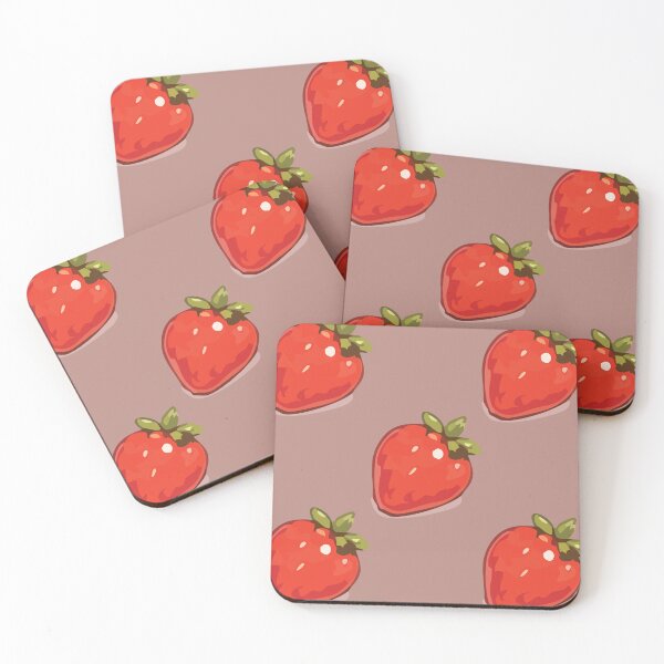 Item preview, Strawberry Pattern – Retro Red Strawberries & Green Leaves 7 designed and sold by SimplePoDesign.
