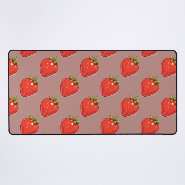 Item preview, Strawberry Pattern – Retro Red Strawberries & Green Leaves 7 designed and sold by SimplePoDesign.