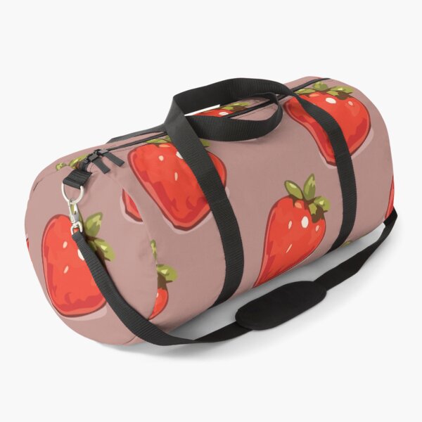 Item preview, Strawberry Pattern – Retro Red Strawberries & Green Leaves 7 designed and sold by SimplePoDesign.