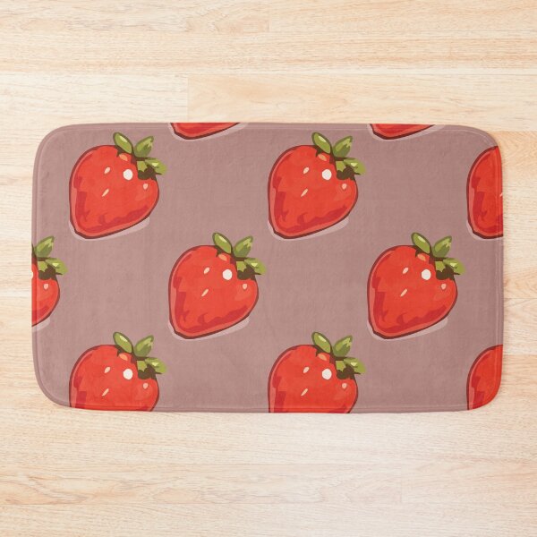 Item preview, Strawberry Pattern – Retro Red Strawberries & Green Leaves 7 designed and sold by SimplePoDesign.