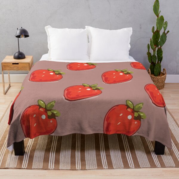 Item preview, Strawberry Pattern – Retro Red Strawberries & Green Leaves 7 designed and sold by SimplePoDesign.